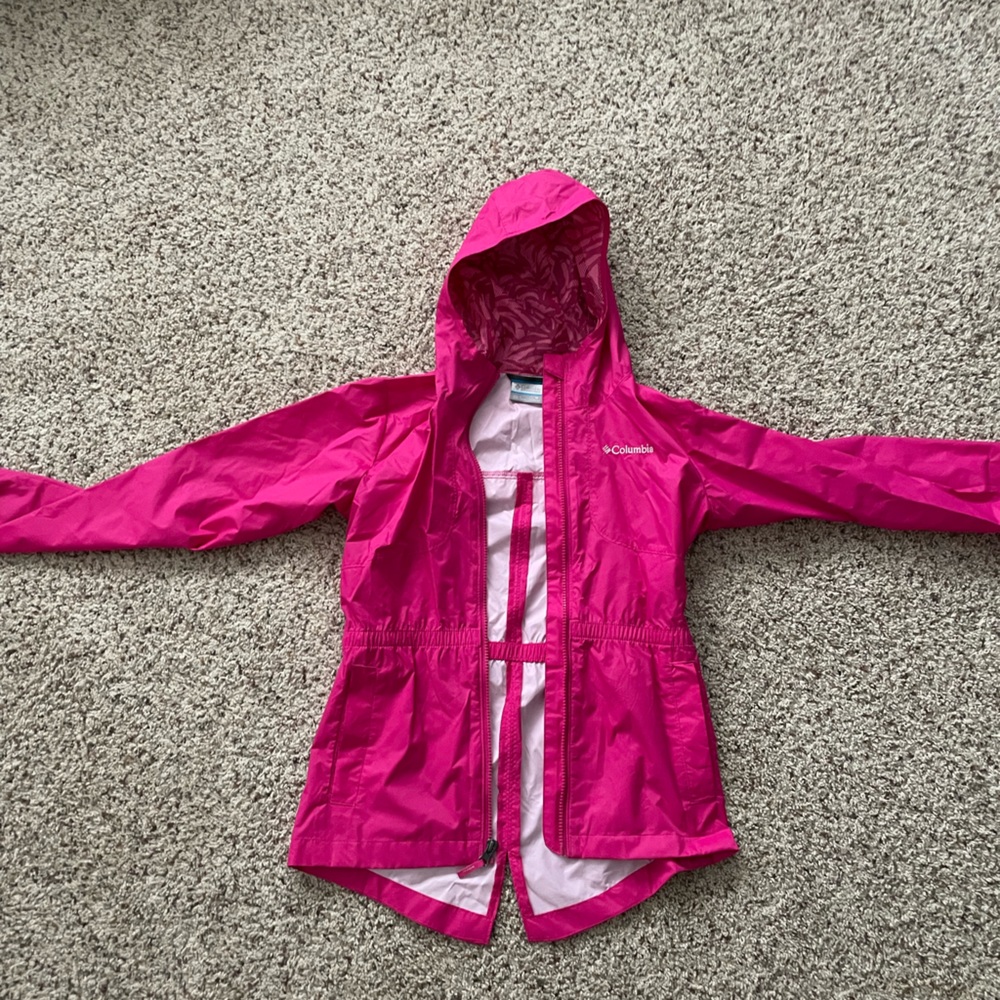 Girls Columbia windbreaker jacket